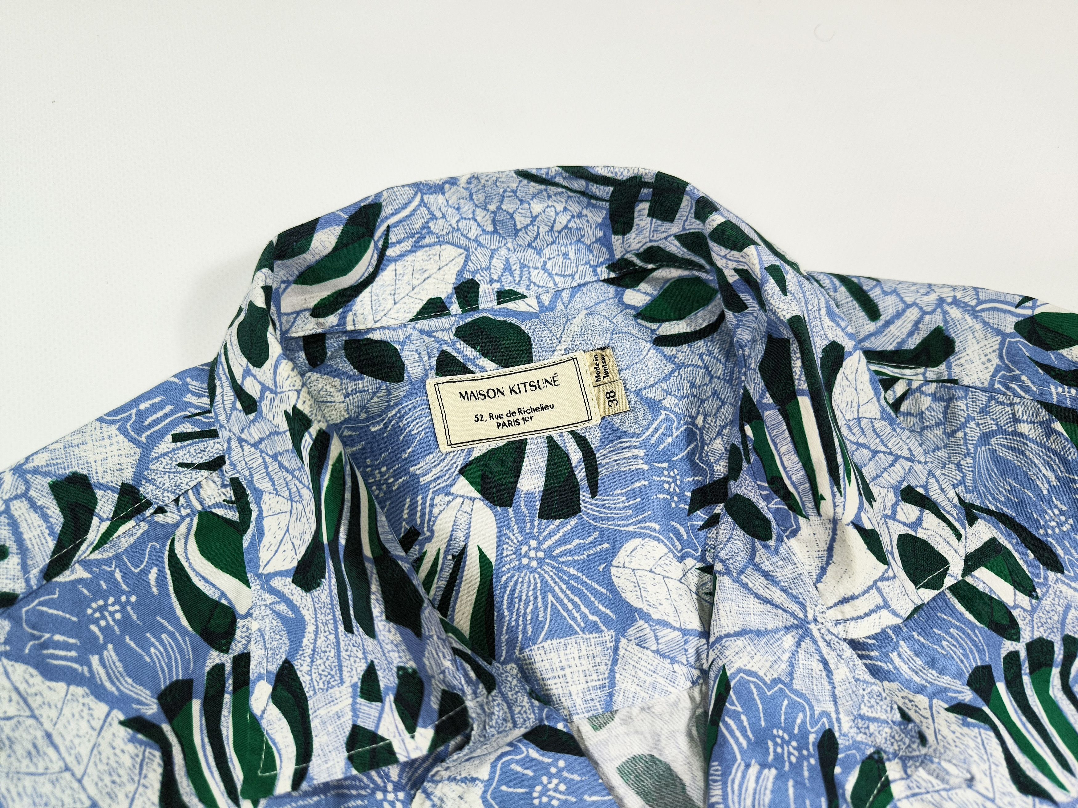 Maison Kitsune Maison Kitsune Floral Pattern Shirt Size 38 Size US M / EU 48-50 / 2 - 4 Thumbnail