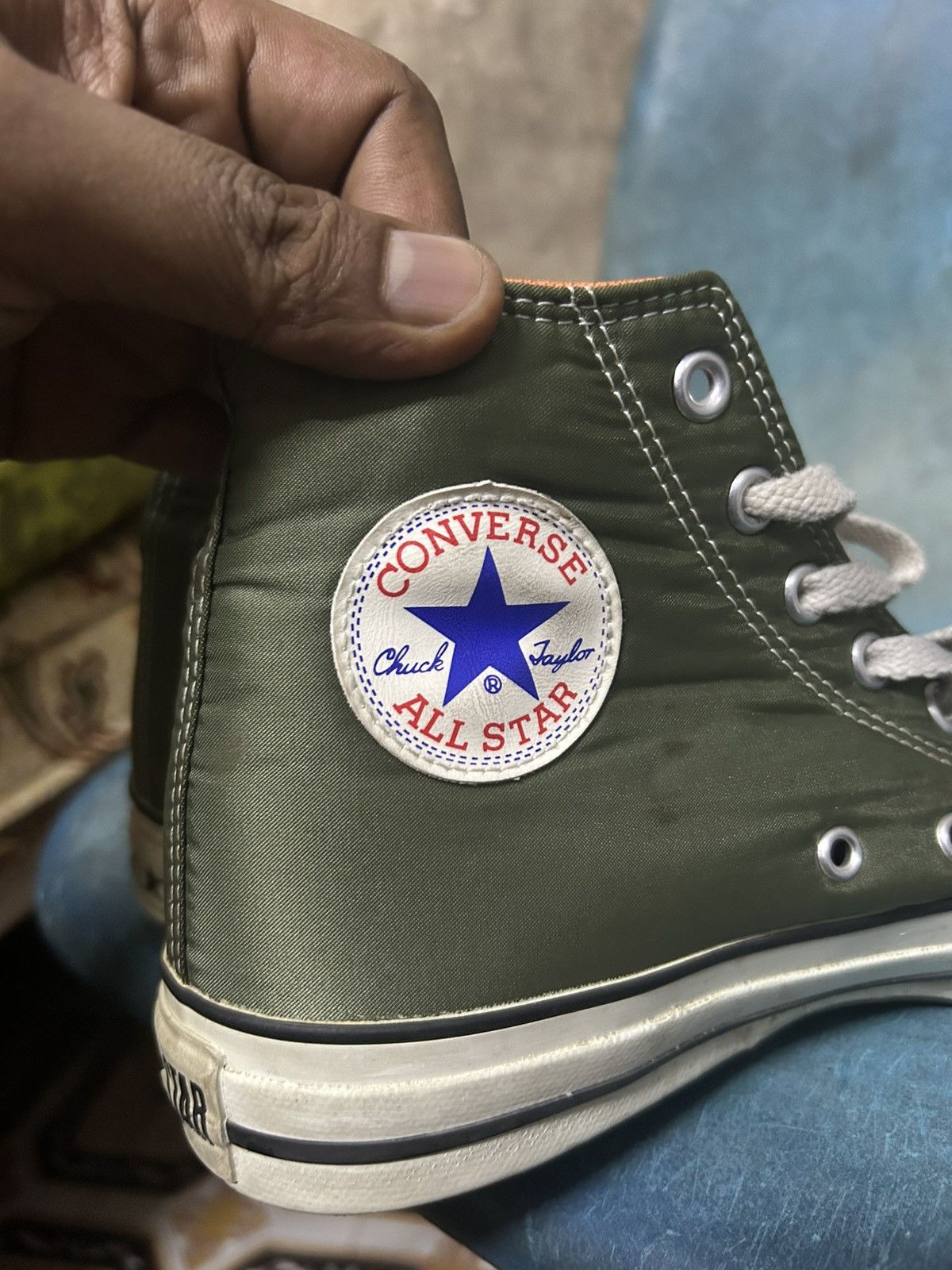 Converse Chuck Taylor Nylon Green Orange Size US 7.5 / EU 40-41 - 11 Thumbnail