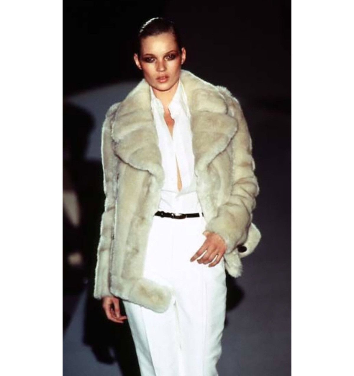 Gucci Gucci by Tom Ford 1996 Blonde Faux Fur Jacket Size XS / US 0-2 / IT 36-38 - 7 Thumbnail