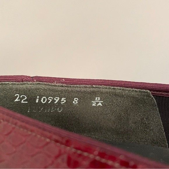 Vintage Vintage 80s Wine Red Almond Toe Leather Heels - 7.5 - 8 Size US 7.5 / IT 37.5 - 7 Thumbnail