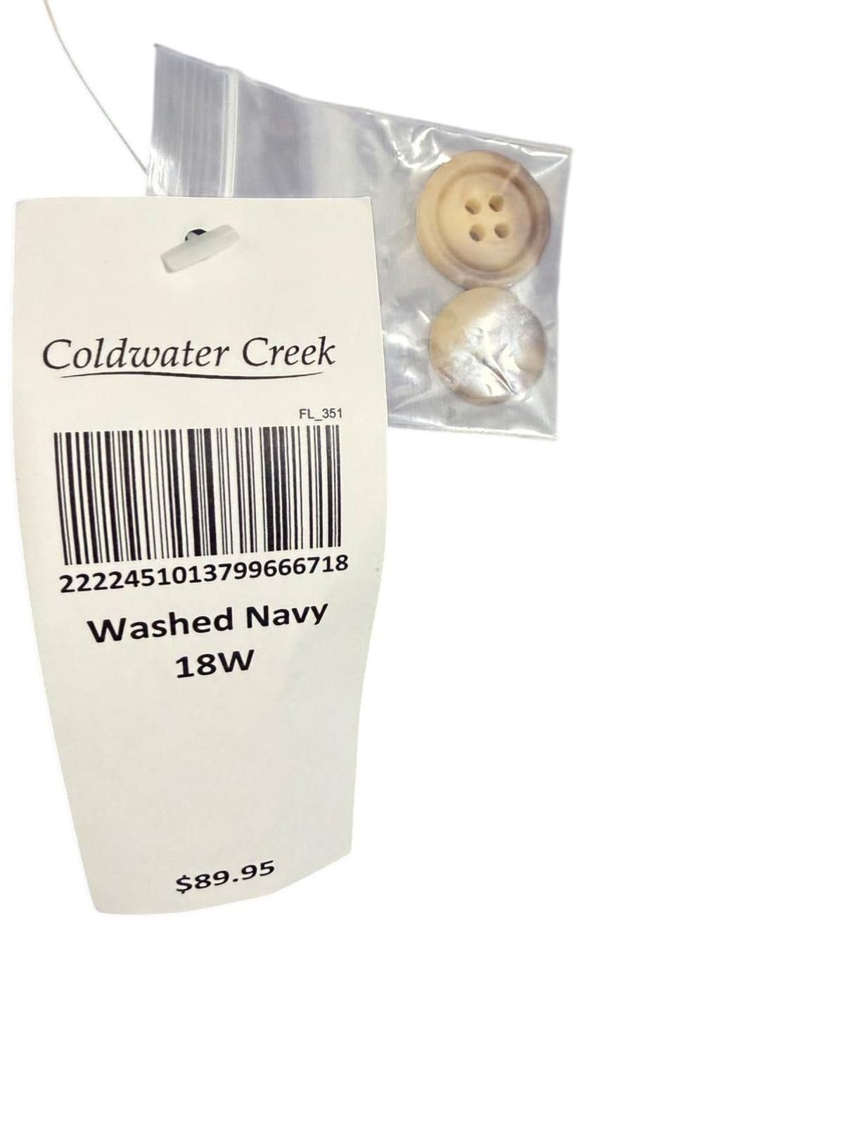 Coldwater Creek Coldwater Creek Women's Chino Pants Washed Navy Size 18W Size 40" / US 18 - 5 Thumbnail
