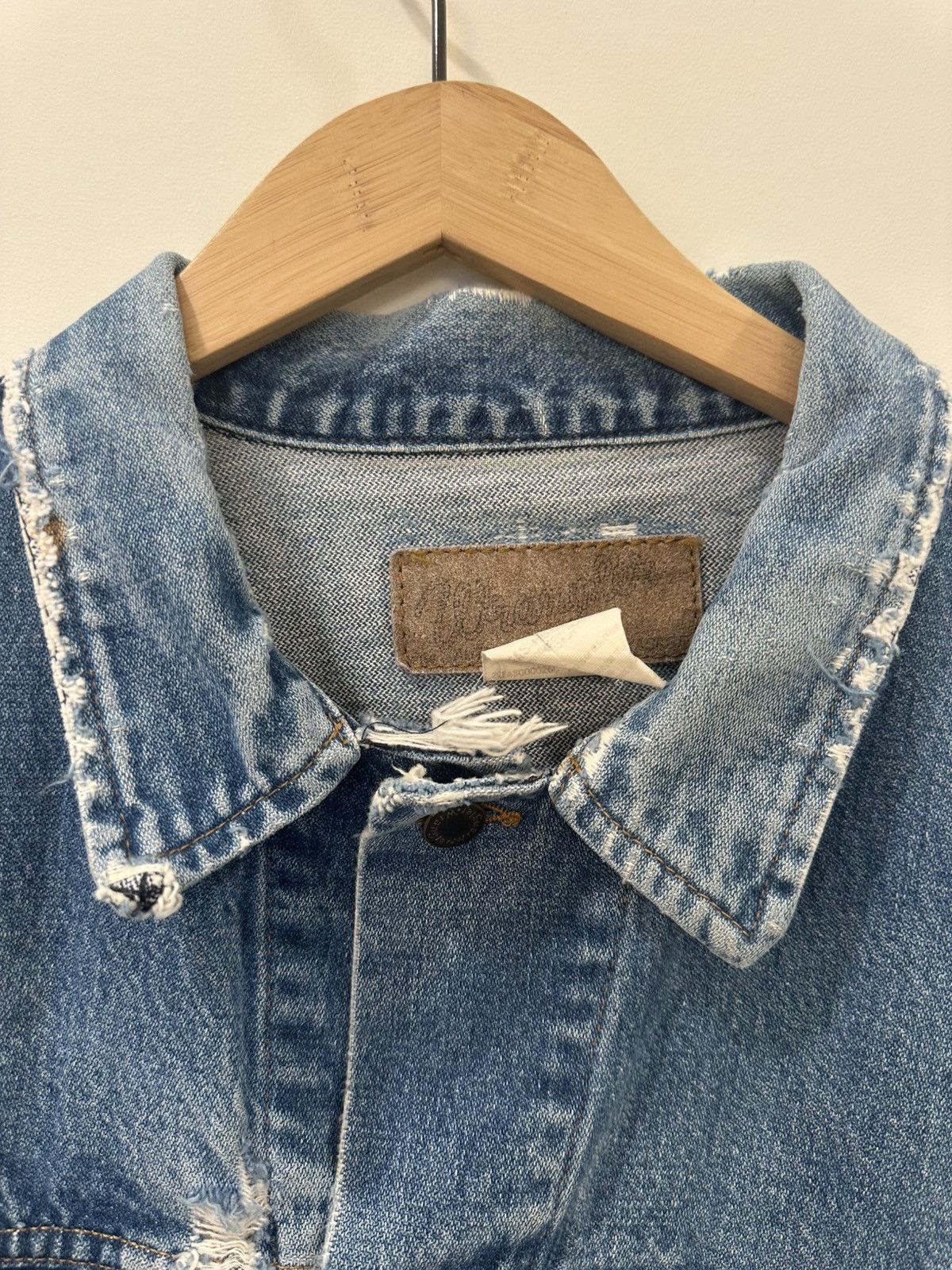 Wrangler Vintage Wrangler Thrashed Denim Jacket XXL Size US XXL / EU 58 / 5 - 6 Thumbnail