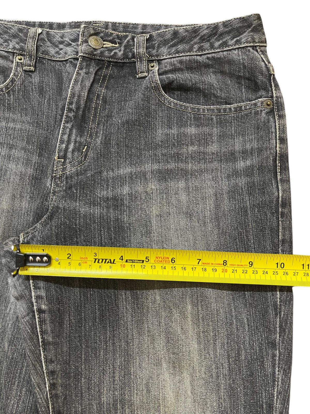 If Six Was Nine Vintage Japanese Brand Faded Wash Style Wide Leg Jeans Size US 30 / EU 46 - 14 Thumbnail