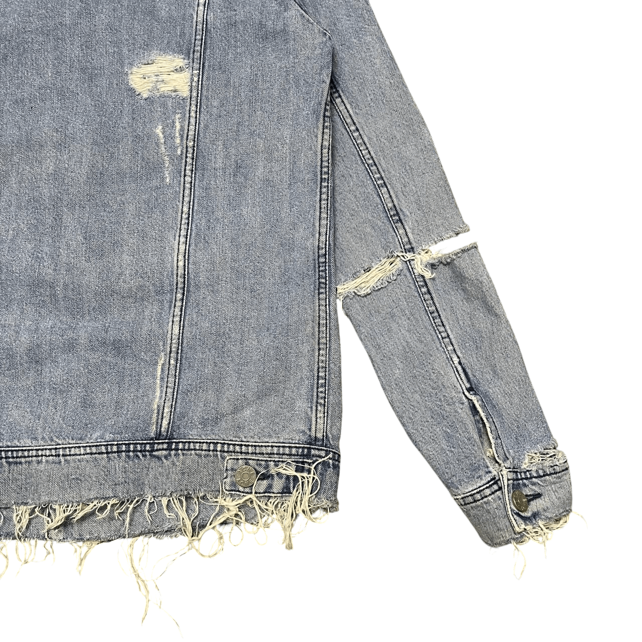 Acne Studios Crazy Thrashed Acne Denim Jacket Vintage Size US S / EU 44-46 / 1 - 15 Thumbnail