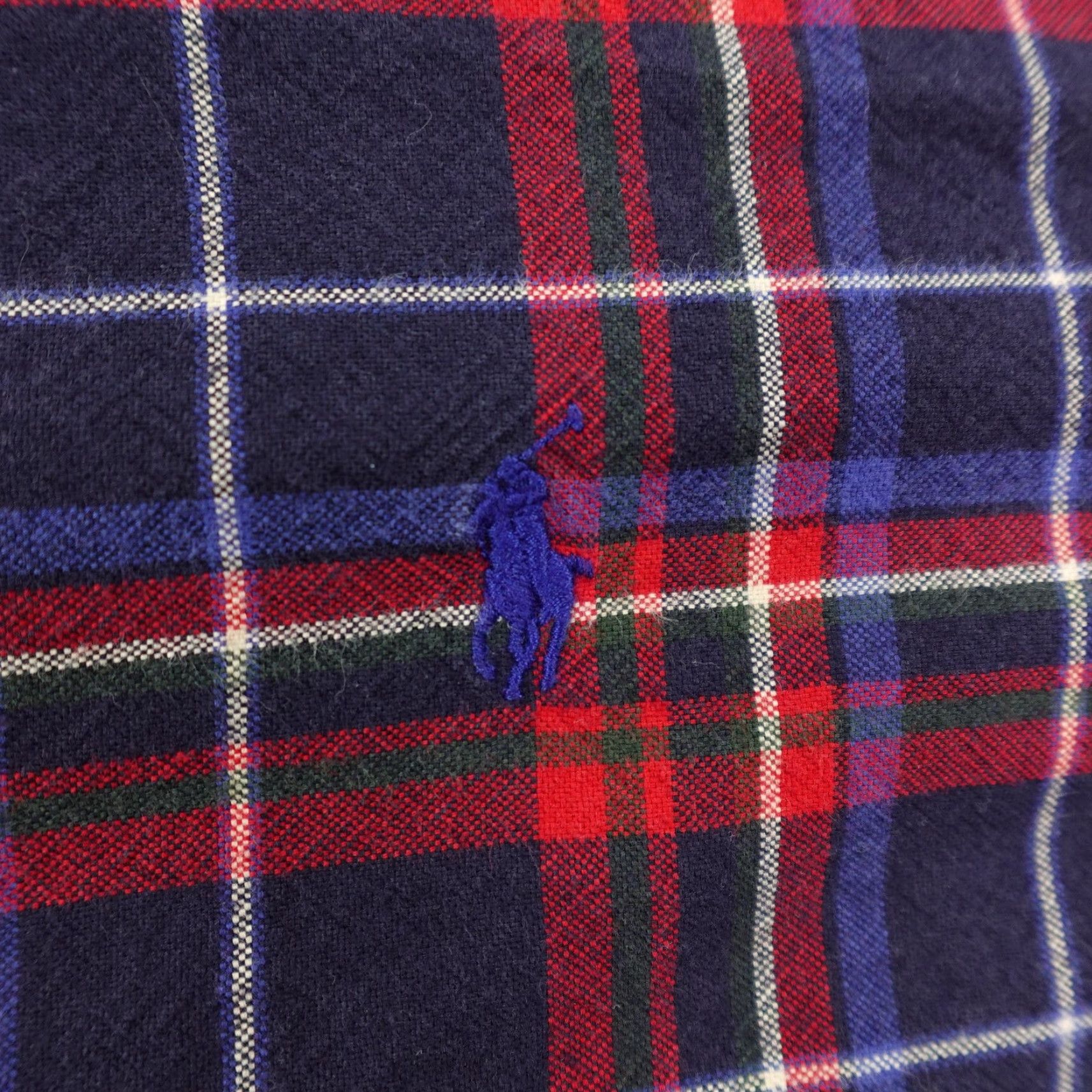Ralph Lauren VINTAGE Ralph Lauren Shirt Mens Medium Blue Red Plaid Twill Button Classic Fit Size US M / EU 48-50 / 2 - 3 Thumbnail