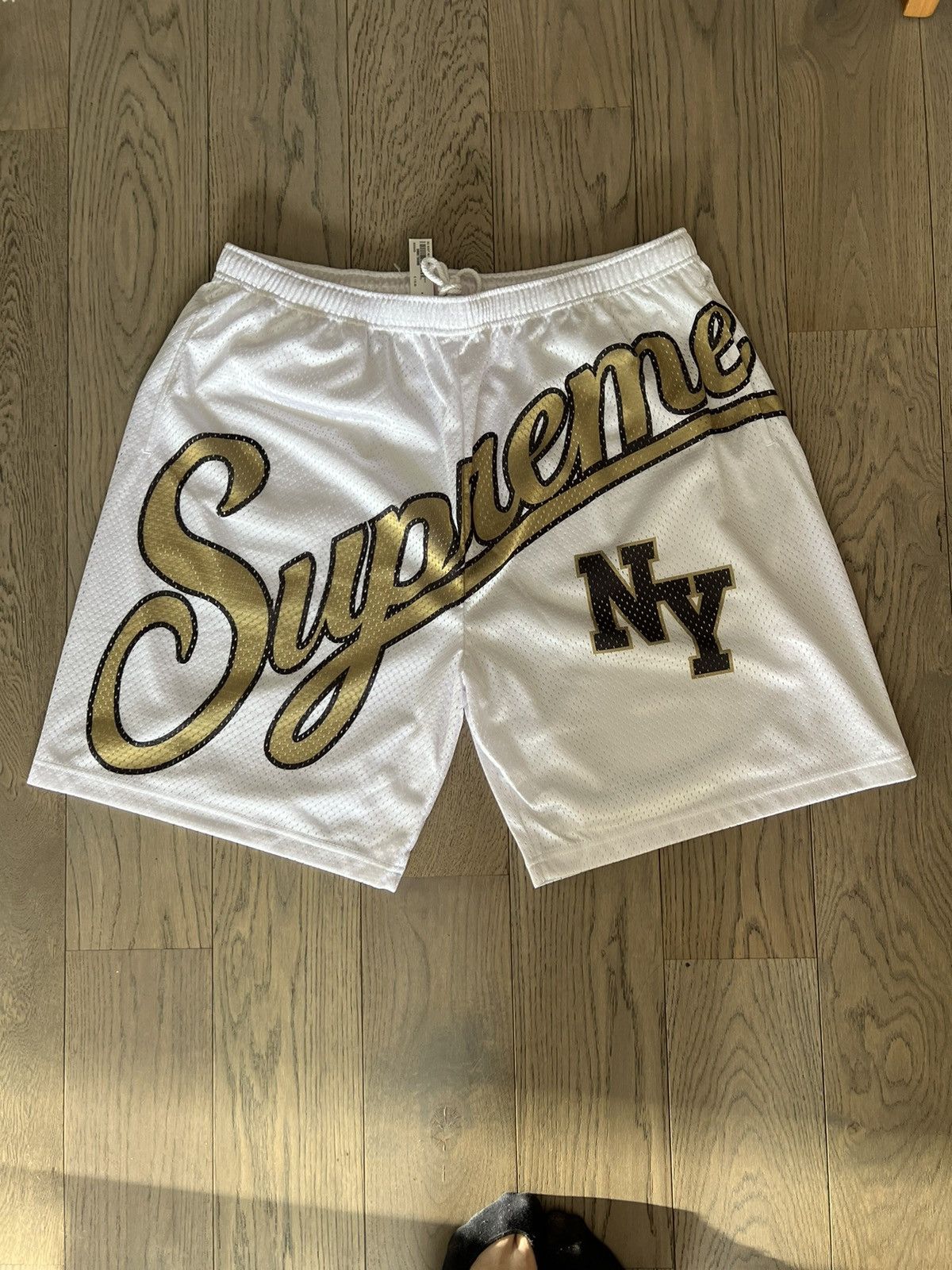 Supreme Supreme Big Script Mesh Short XL | Grailed