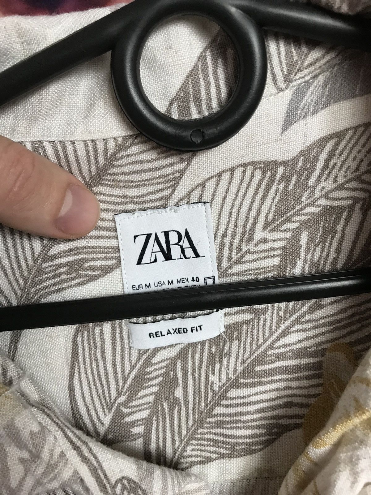 Zara Zara linen art crazy shirt Size US M / EU 48-50 / 2 - 3 Thumbnail