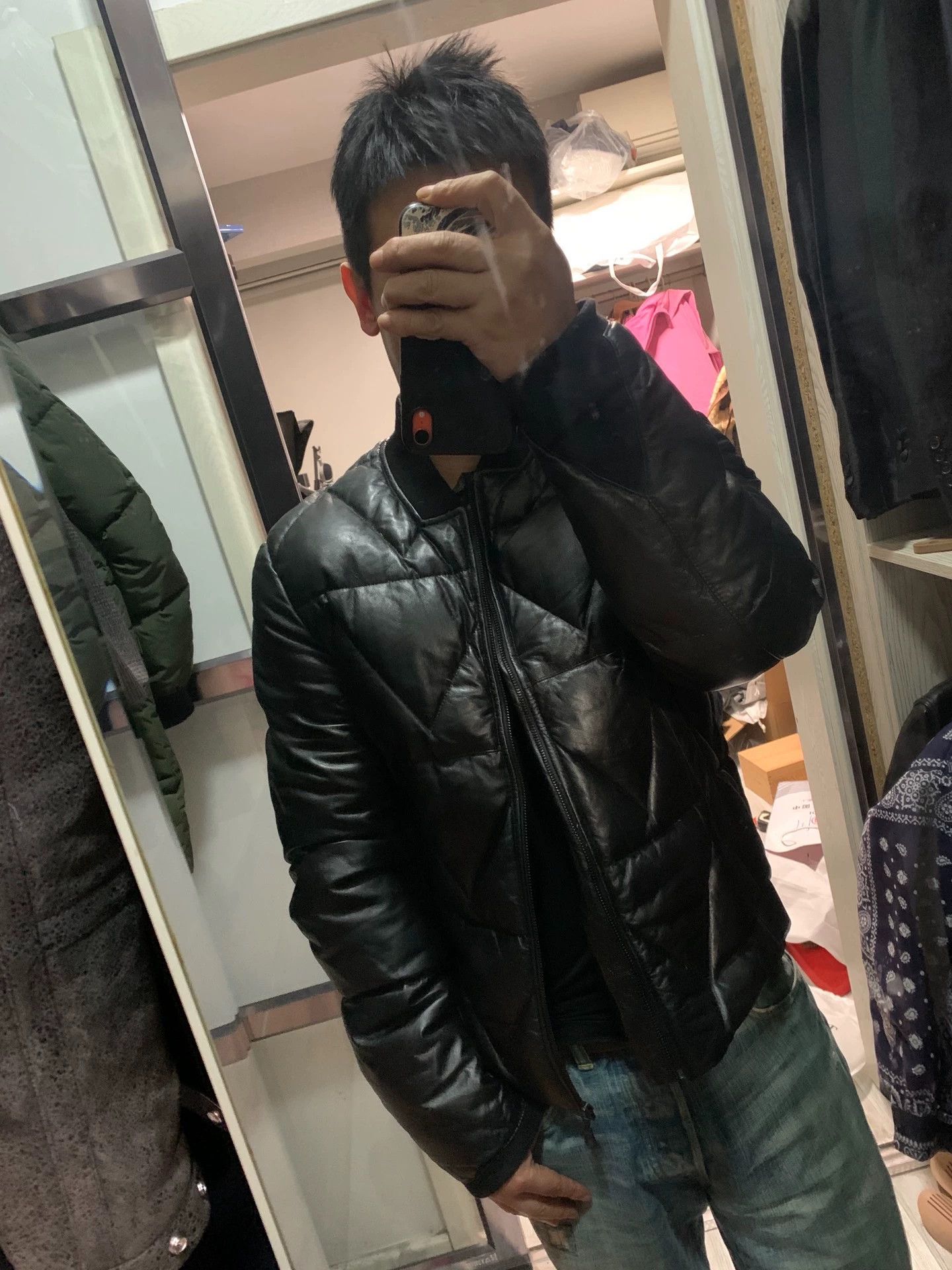 Kapital Kenzo leather down puffer jacket L (fits 46-48) Size US L / EU 52-54 / 3 - 1 Thumbnail