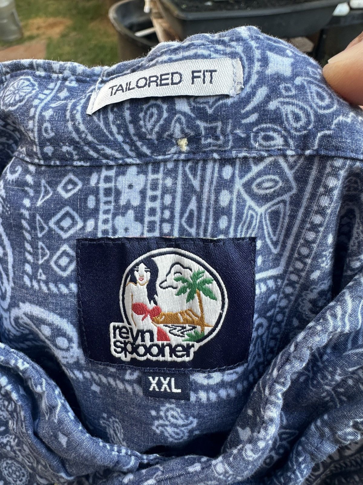 Reyn Spooner PreOwned Reyn Spooner Tailored Fit Blue Hawaiian Men's XXL Size US XXL / EU 58 / 5 - 4 Thumbnail