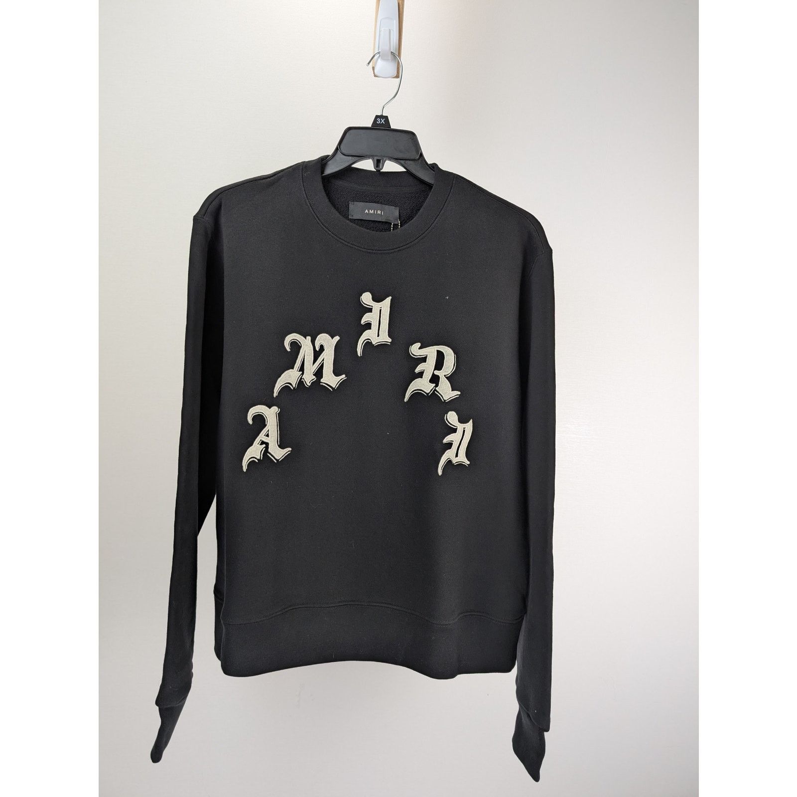 Amiri o1rshd1 Q:2 / Wes Lang x Amiri Logo Crewneck in Black Size US L / EU 52-54 / 3 - 7 Thumbnail