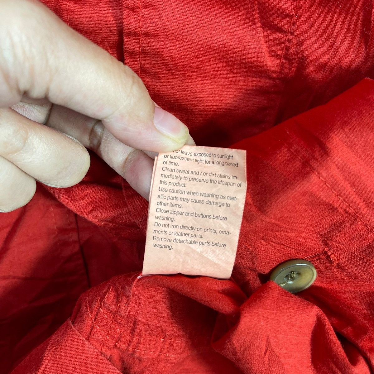 Johnbull Johnbull Red Cotton Shop Coat Lightweight Work Jacket Size US M / EU 48-50 / 2 - 10 Thumbnail