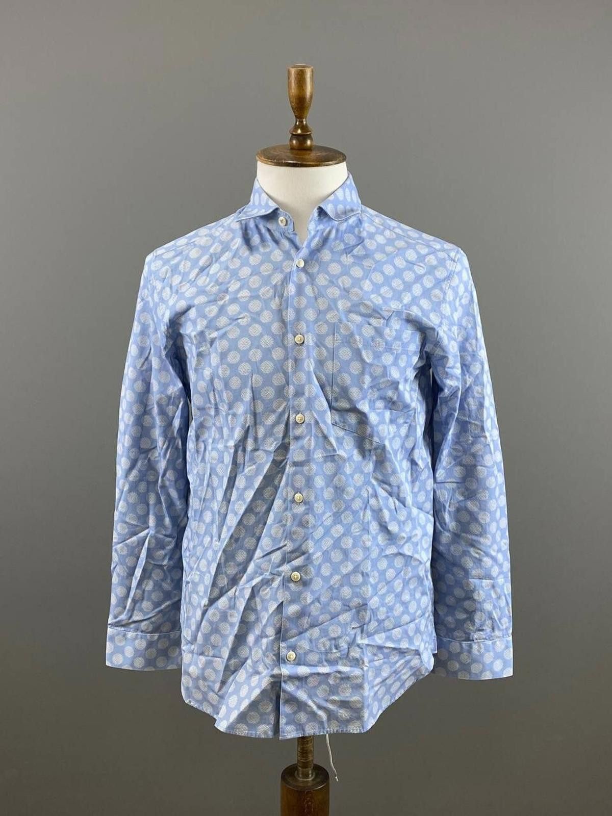 Ted Baker BNWT Ted Baker MMA-Barnard LS Geo Dot Blue Shirt Size 3 Size US M / EU 48-50 / 2 - 1 Thumbnail