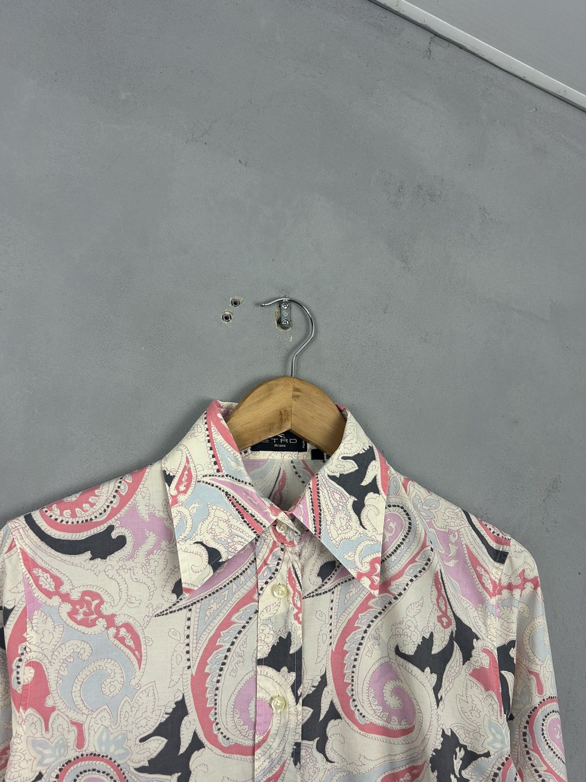 Etro Etro Milano Paisley Print Cotton Shirt Made in Italy Size L / US 10 / IT 46 - 5 Thumbnail