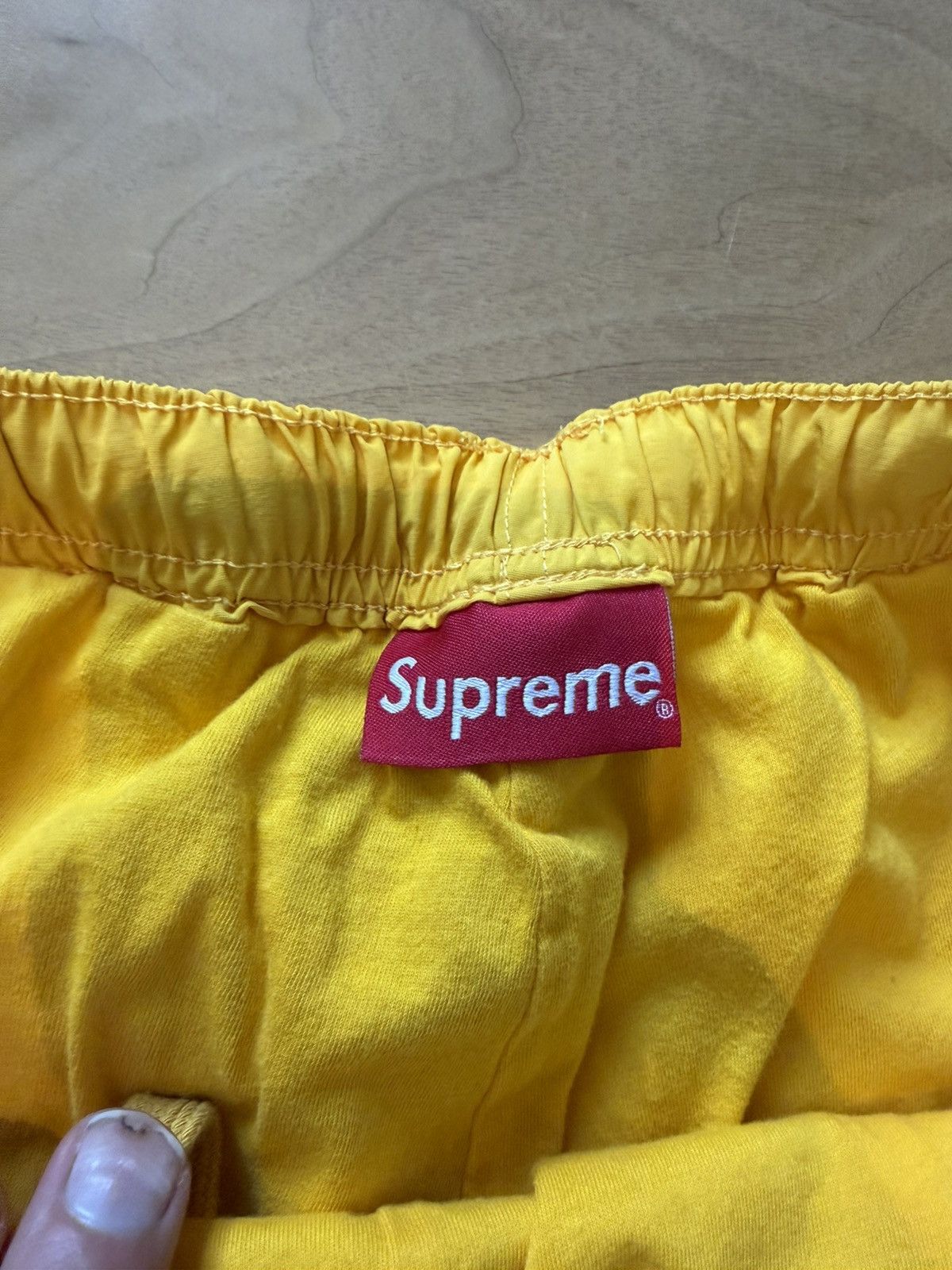 Supreme Supreme Logo Track Pants Yellow Black Size US 36 / EU 52 - 3 Thumbnail