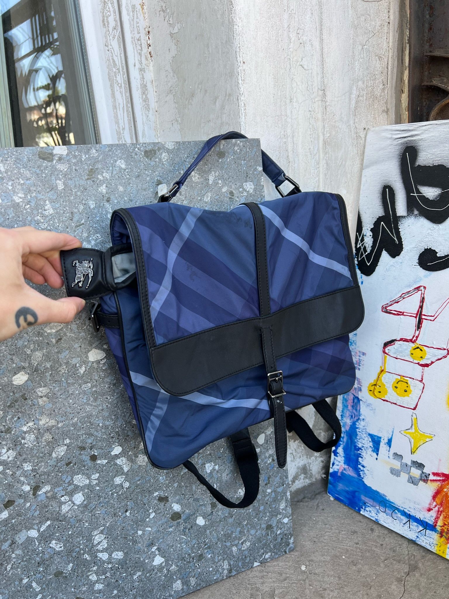 Burberry × Vintage Authentic Burberry Nova Check Backpack Size ONE SIZE - 1 Thumbnail