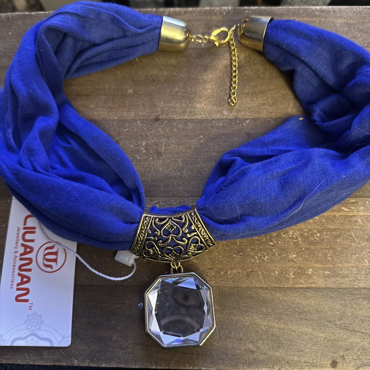 Other Liuanan blue scarf gemstone pendant necklace Size ONE SIZE - 2 Thumbnail