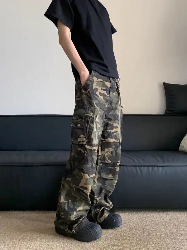 Japanese Brand VIBE Street baggy workwear camouflage casual pants Size US 34 / EU 50 - 3 Thumbnail