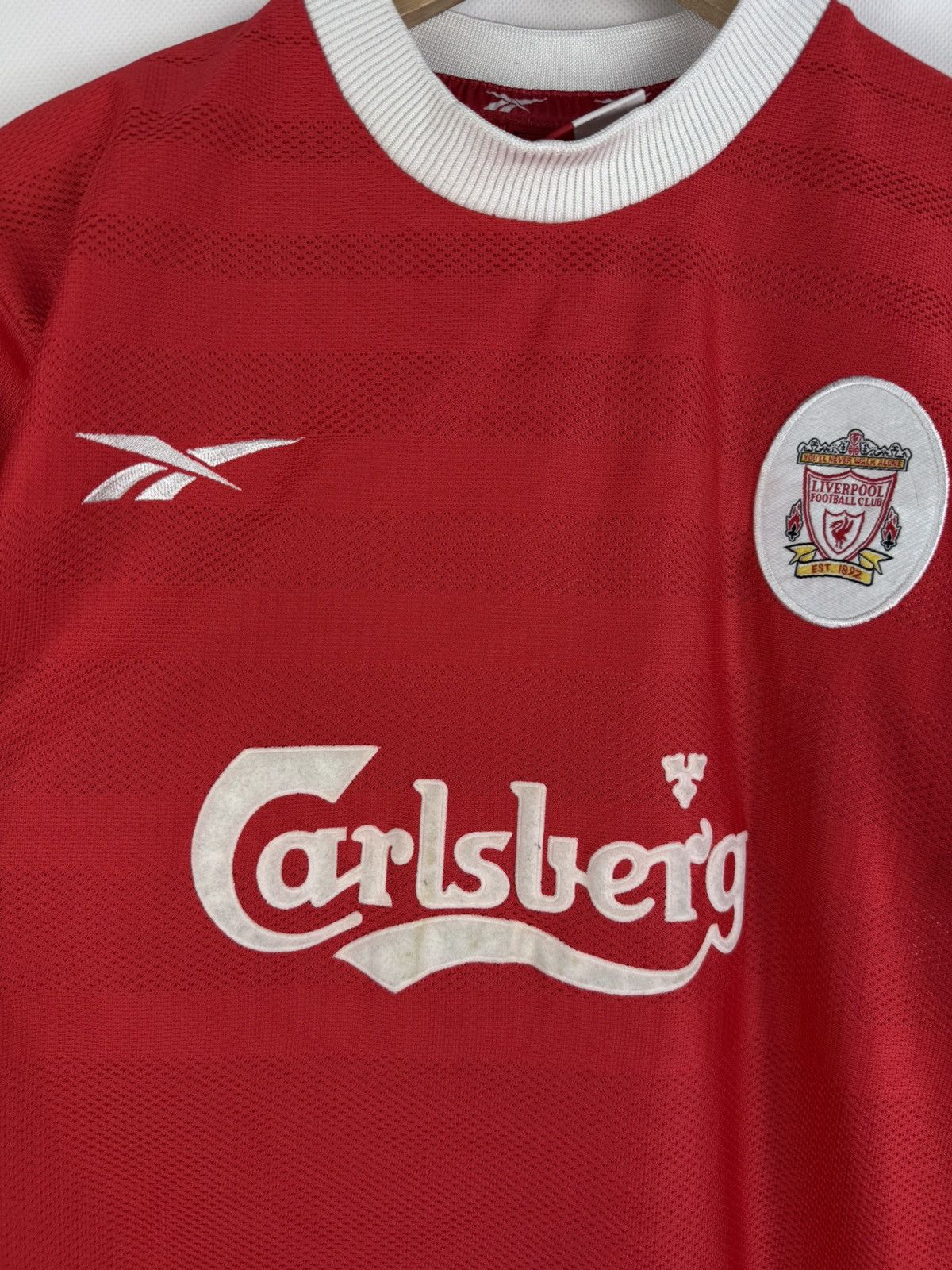 Reebok Reebok FC Liverpool VTG 1998 / 2000 Home Soccer Jersey Shirt Size US S / EU 44-46 / 1 - 8 Thumbnail