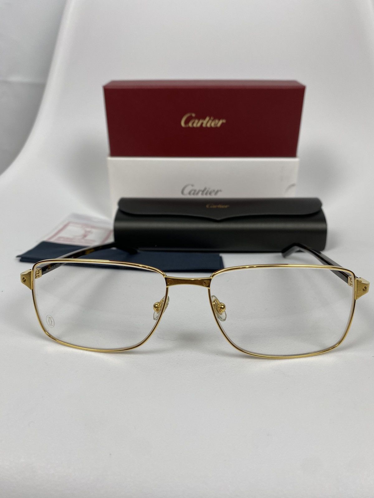 Cartier Cartier CT0040o Gold Frame Glasses New One Size Size ONE SIZE - 3 Thumbnail