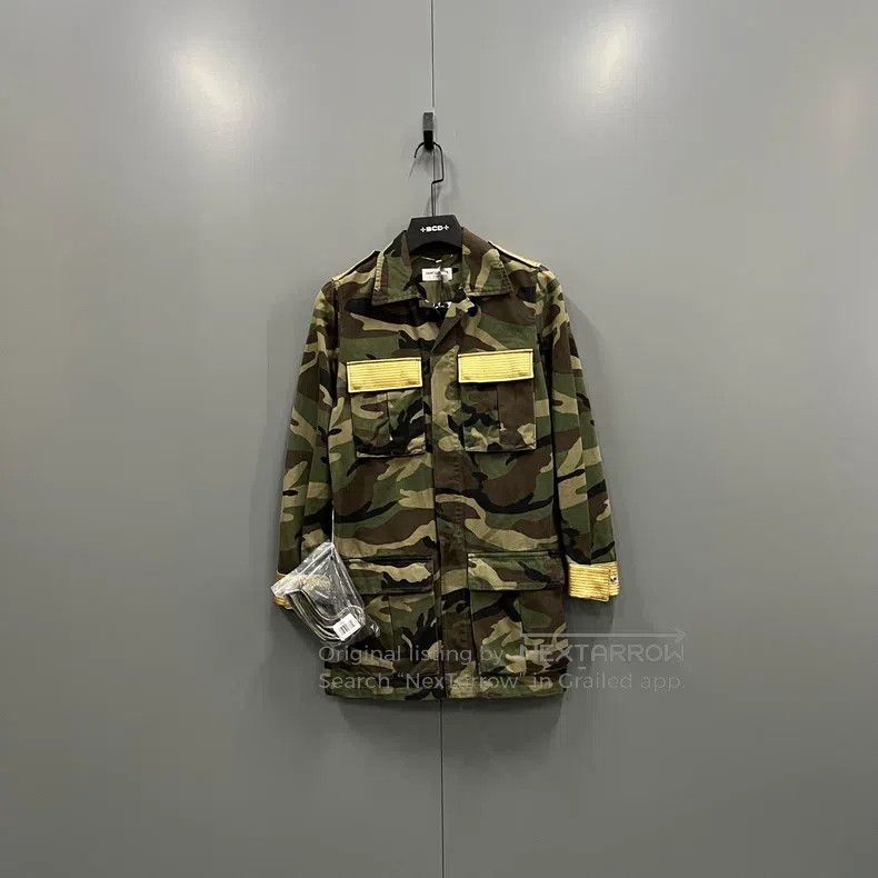 Saint Laurent Paris Saint Laurent Paris Camouflage Multi-Pocket Utility Jacket Size XS / US 0-2 / IT 36-38 - 1 Thumbnail