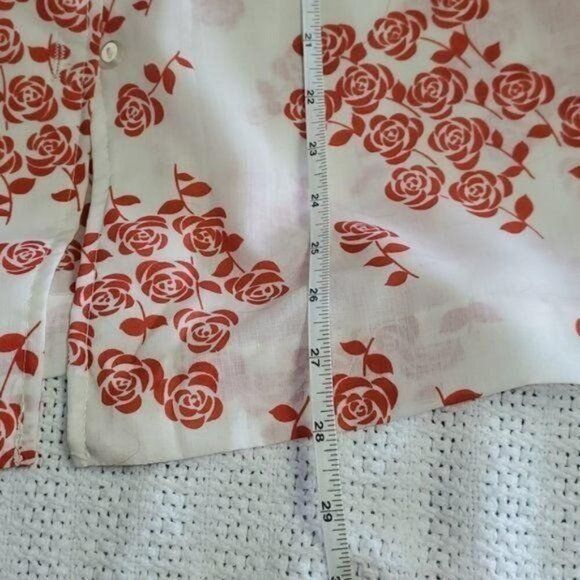 Vintage Alex Colman Vintage Sportwear Sz. 18 White & Peach Floral Sl Size XL / US 12-14 / IT 48-50 - 6 Thumbnail