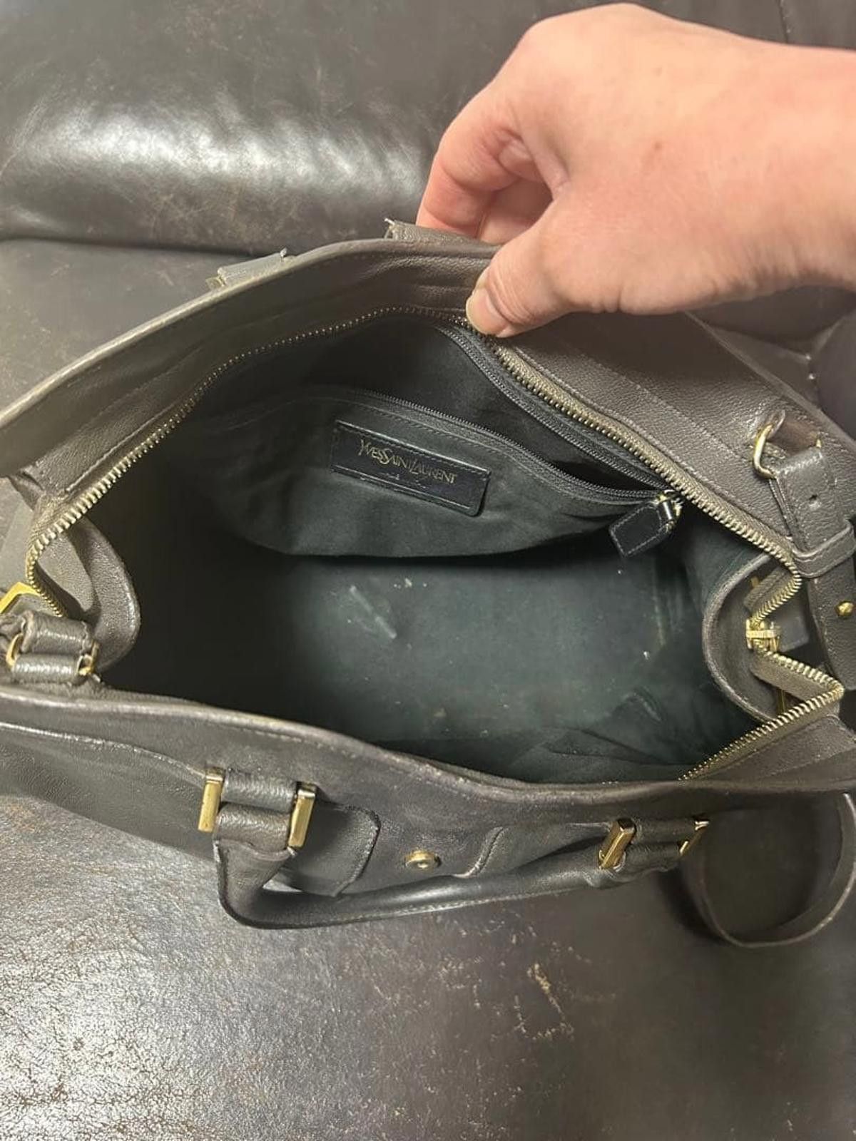 Saint Laurent Paris Saint Laurent - Classic Black Leather Tote Bag Size ONE SIZE - 6 Thumbnail