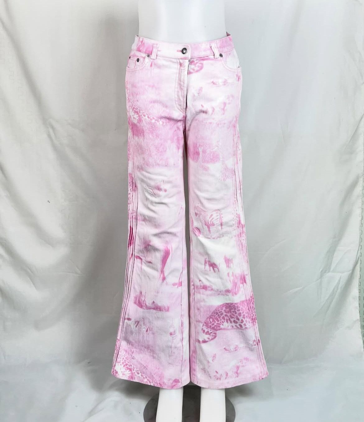 Japanese Brand 2000s Archival Hysteric Animal Printed Flare y2k Lgb Size US 30 / EU 46 - 3 Thumbnail