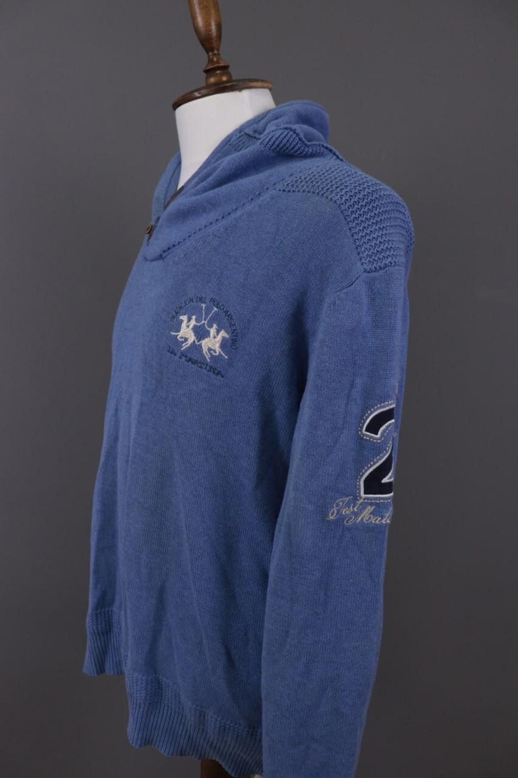 La Martina La Martina Buenos Aires Blue Knit Sweater Size 2XL / XXL Size US XXL / EU 58 / 5 - 8 Thumbnail