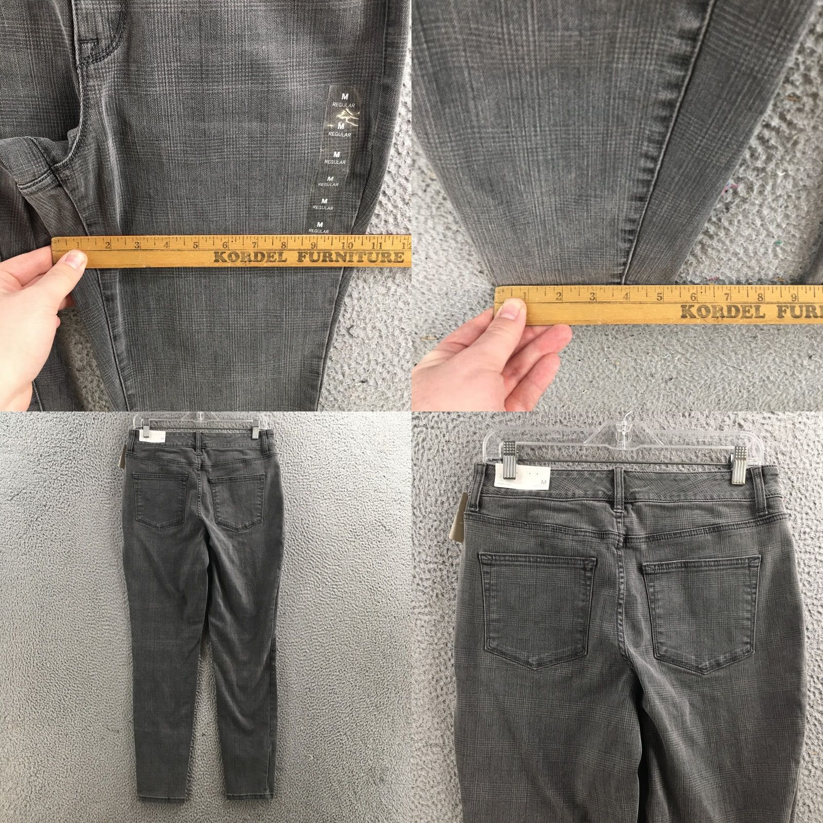 Vintage Maurices Jegging Jeans Womens M Reg Gray Denim High Rise Zip NEW Size 32" / US 10 / IT 46 - 8 Thumbnail