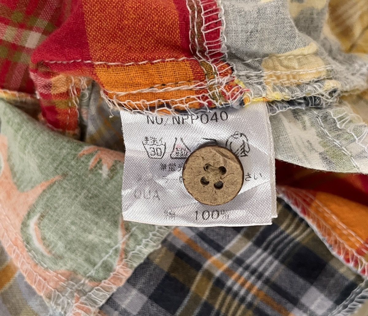 Kansai Yamamoto Rare Vintage Brand Kansai Yamamoto Patchwork Shirt 1990s Size US XXL / EU 58 / 5 - 8 Thumbnail