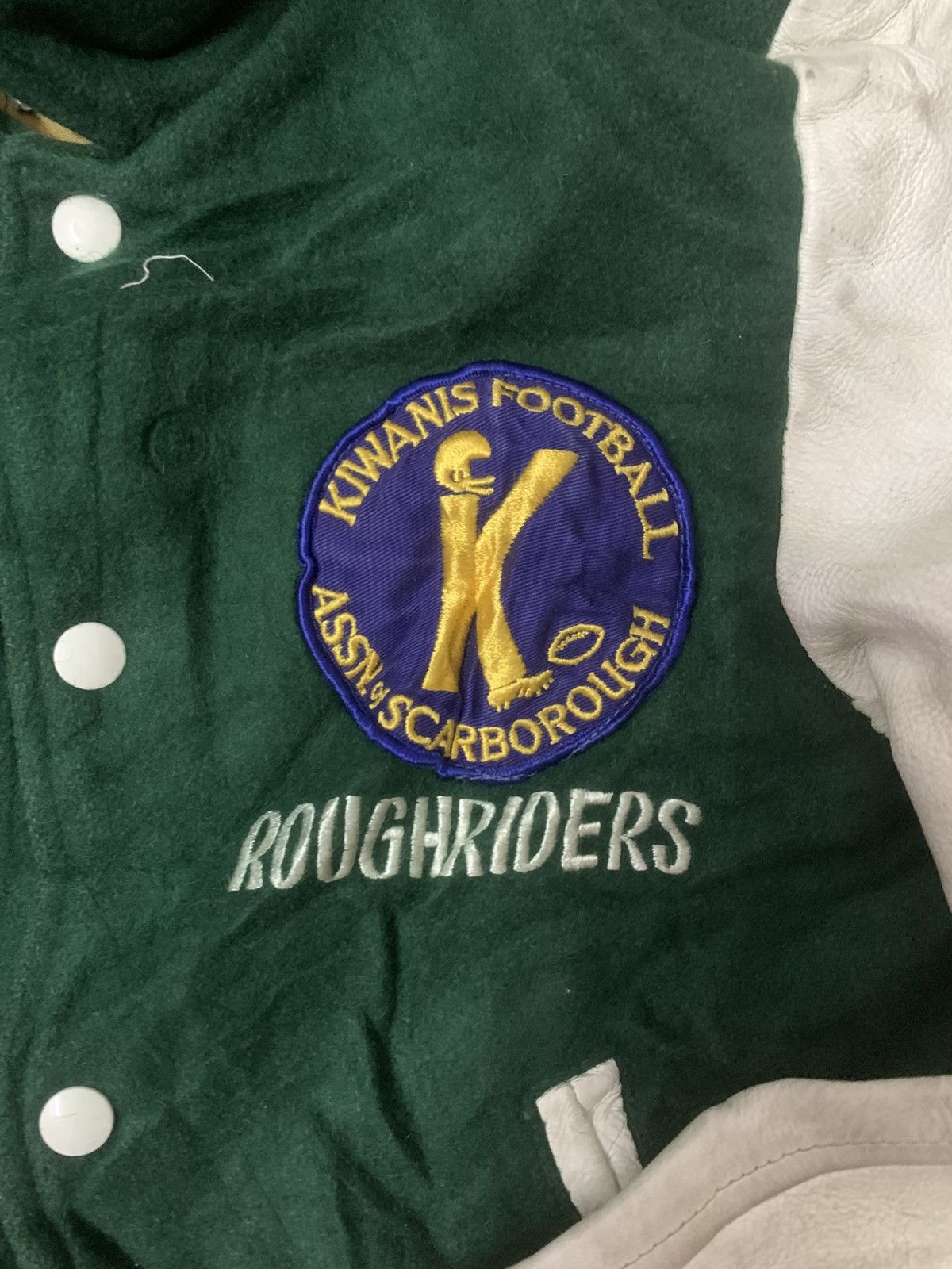 MLB Vintage Kiwanis Football Roughriders Varsity Jacket Size US S / EU 44-46 / 1 - 3 Thumbnail