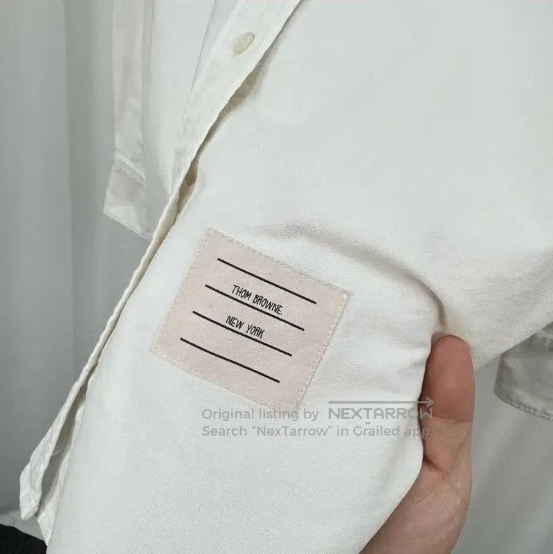 Thom Browne Thom Browne Striped White Long Sleeve Shirt . Size XL / US 12-14 / IT 48-50 - 5 Thumbnail