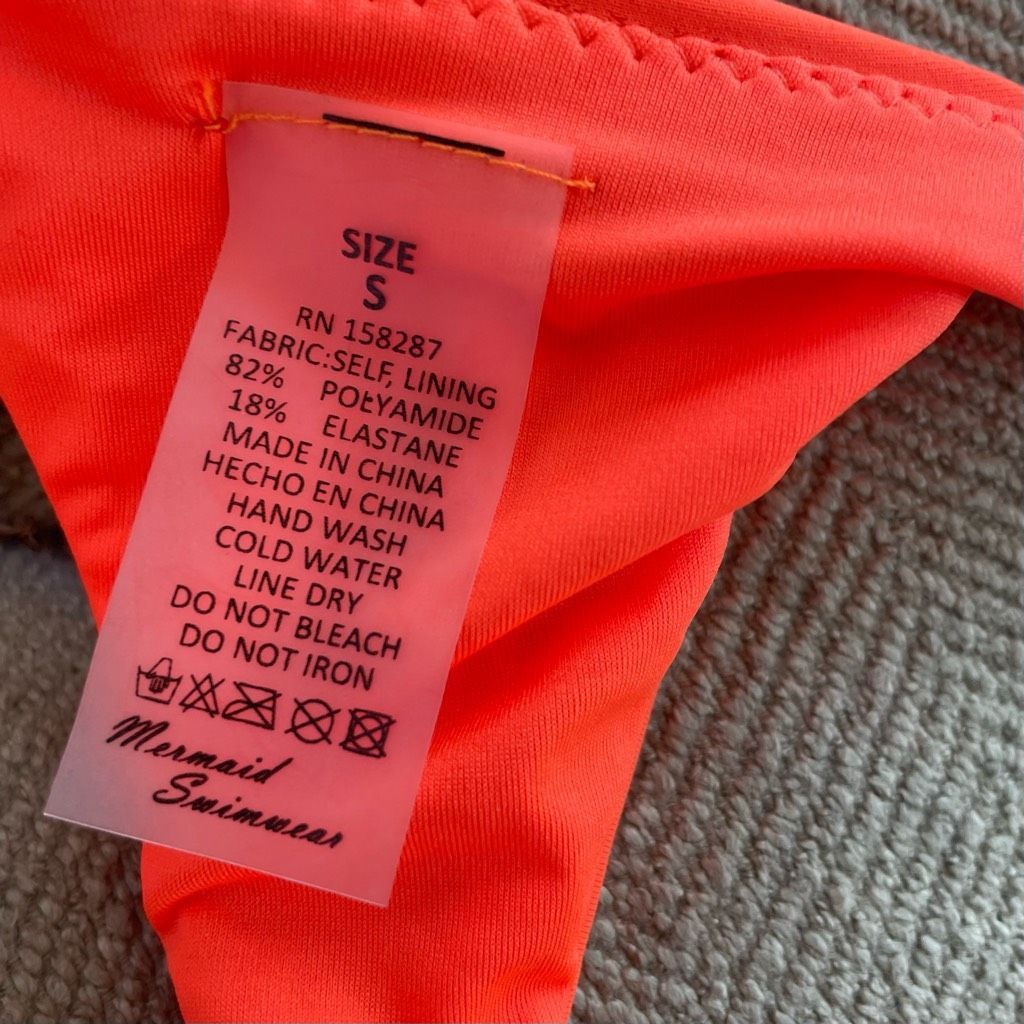 Other NWOT Mermaid Swimwear Neon Orange Slingshot 1pc Swimsuit S Size ONE SIZE - 8 Thumbnail