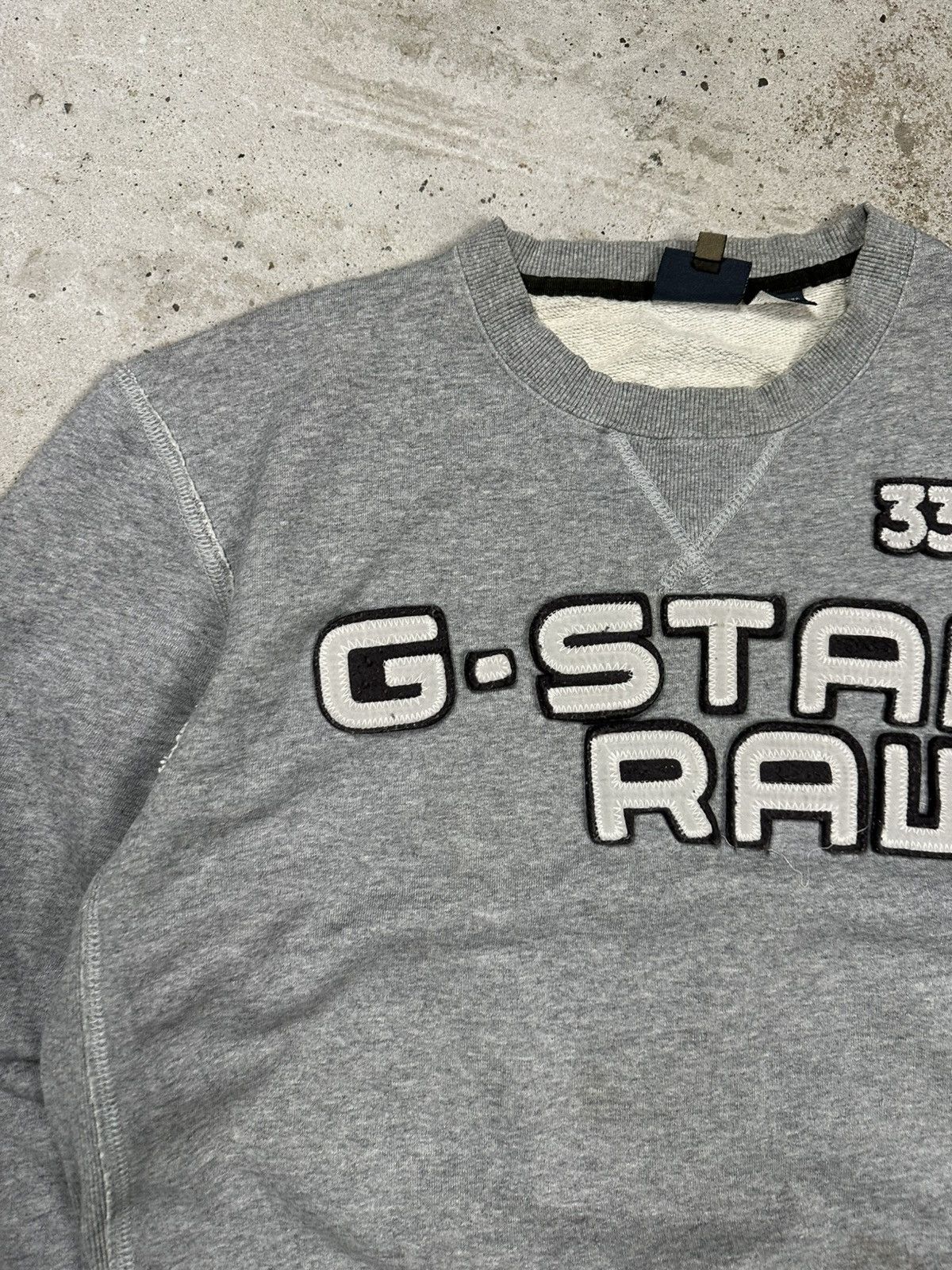 G-Star Vintage Y2K G Star Raw Distressed Crewneck Sweatshirt Logo Size US XL / EU 56 / 4 - 8 Thumbnail