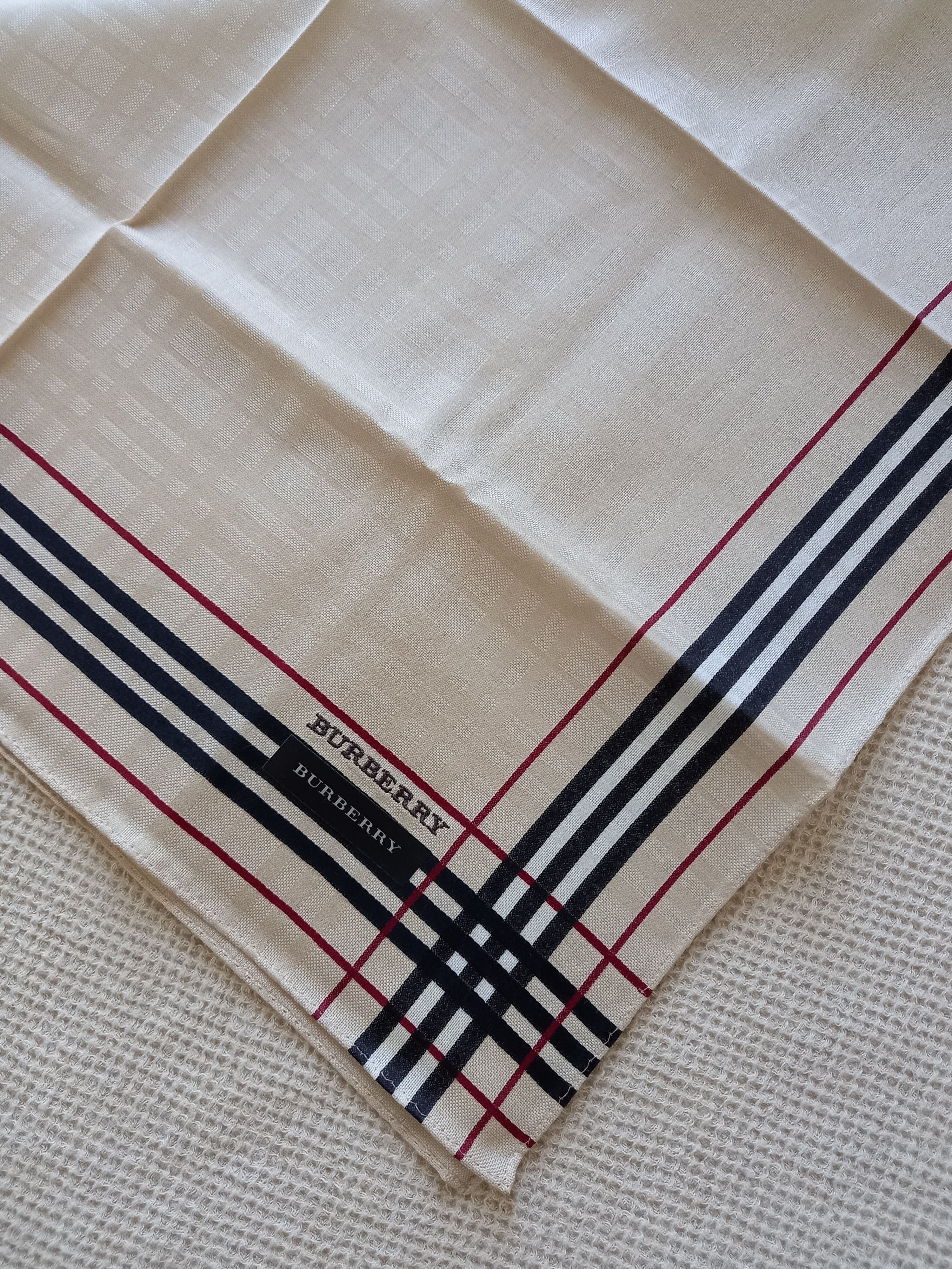 Burberry × Vintage NEW Vintage Burberry Bandana/Handkerchief/Pocket Square Size ONE SIZE - 1 Thumbnail