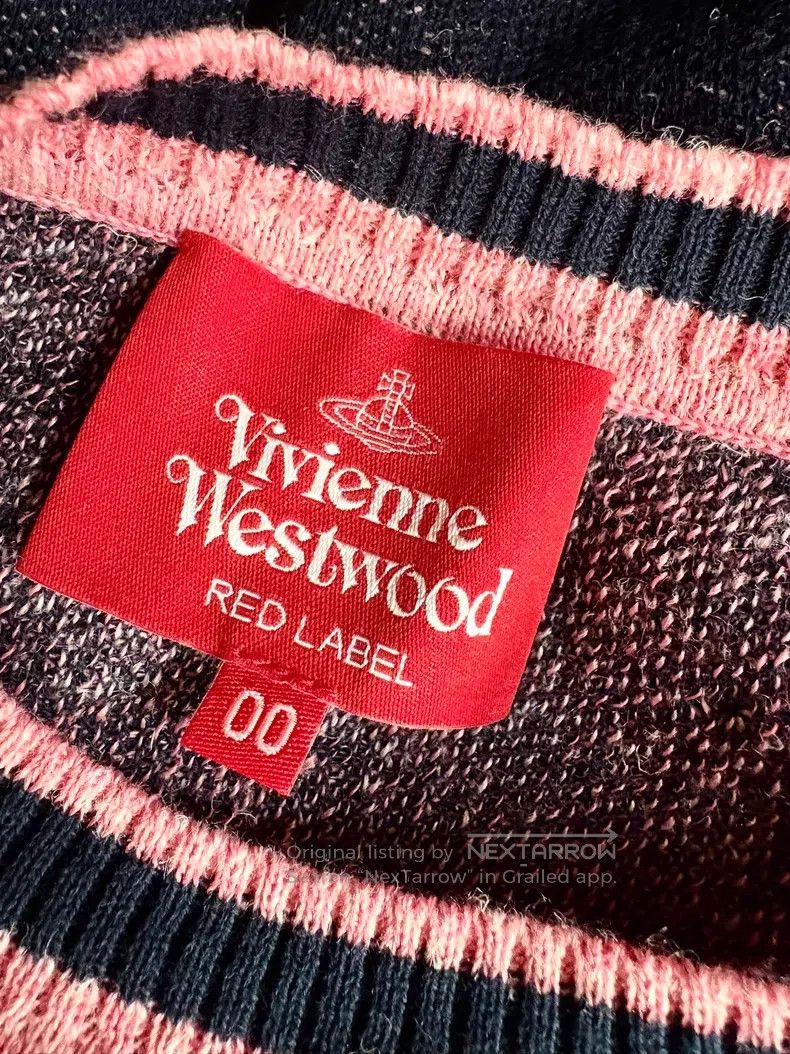 Vivienne Westwood Vivienne Westwood size 00 Pink Black Mixed Big Saturn Knit Size ONE SIZE - 7 Thumbnail