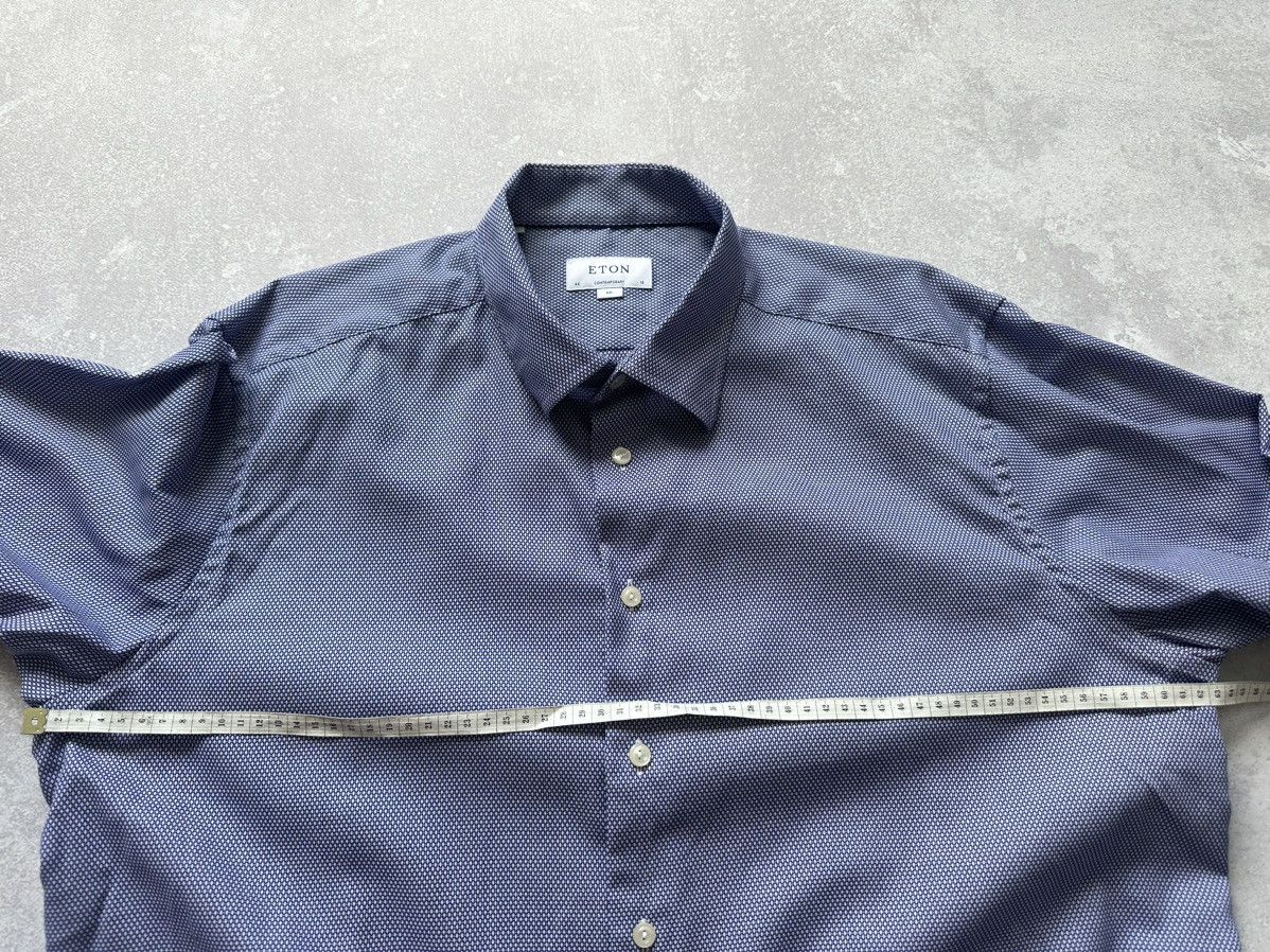 Eton Eton Slim Denim Button Up Shirt Blue Size XXL 46/18 Slim Size US XXL / EU 58 / 5 - 5 Thumbnail