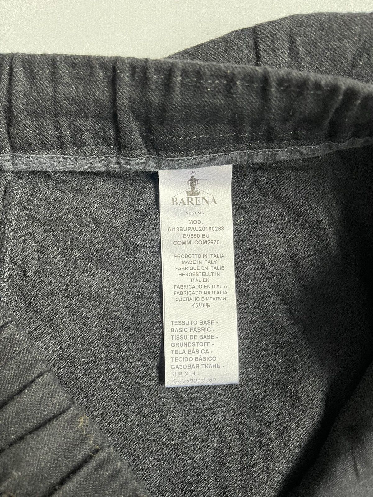 Barena Venezia × Japanese Brand BARENA Venezia Unisex Black Wool Pocket Trousers Size 34" / US 12 / IT 48 - 7 Thumbnail