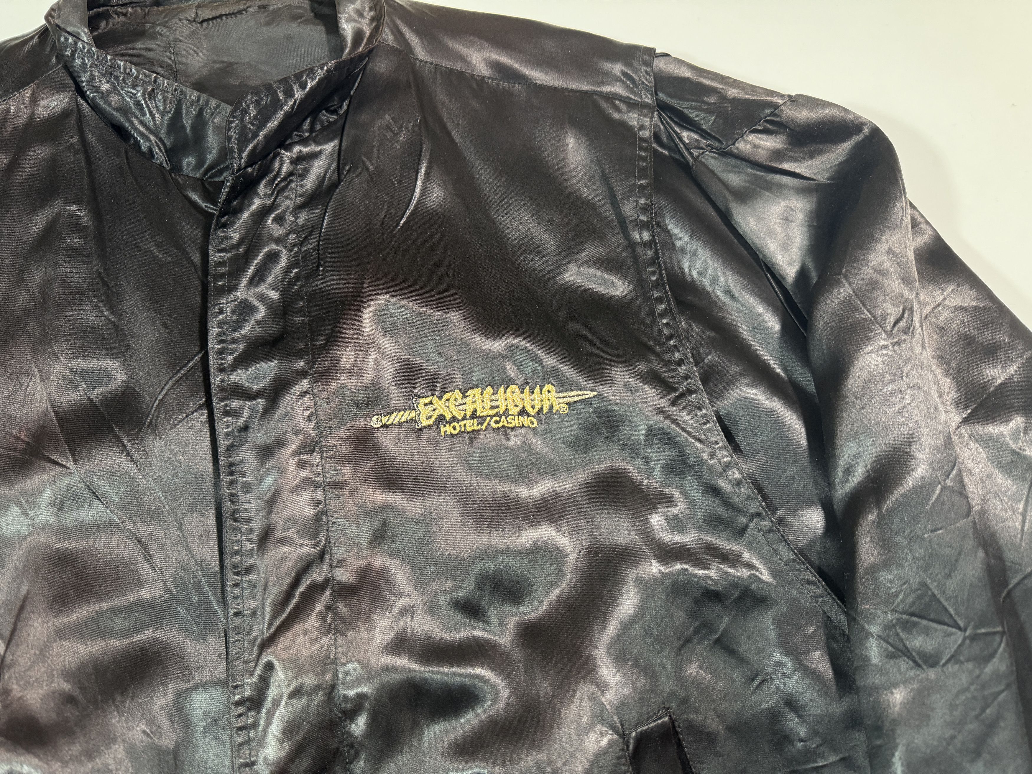 Vintage Vintage 90s Excalibur Hotel Casino Las Vegas Bomber Jacket Size US L / EU 52-54 / 3 - 5 Thumbnail