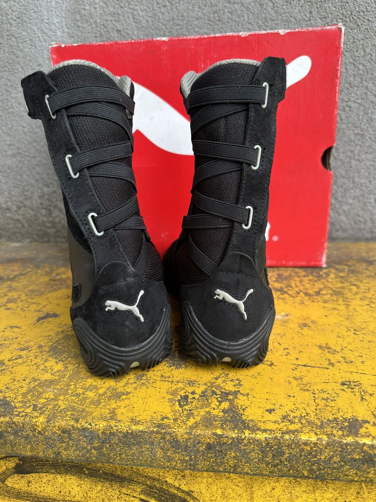 Puma Puma Slidre mid moto shoes vintage archive mostro Size US 8 / IT 38 - 4 Thumbnail
