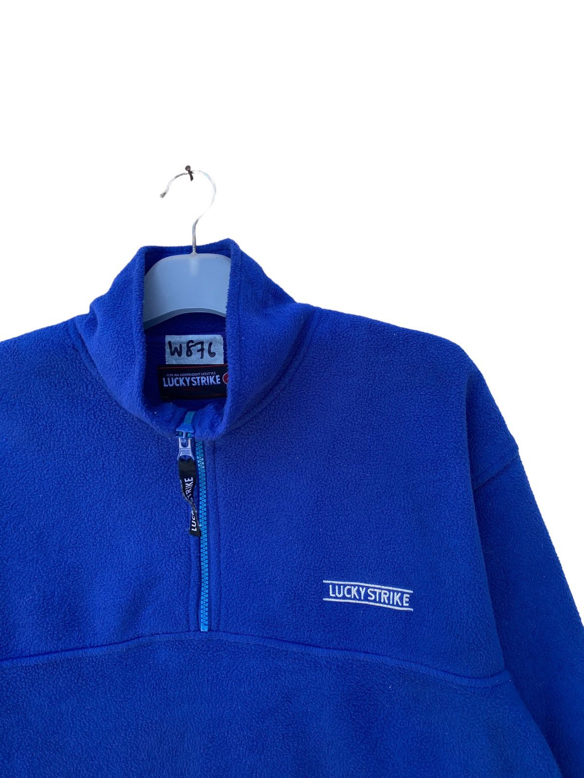 Japanese Brand Vintage Lucky Strike Half Zipper Fleece jacket Size US S / EU 44-46 / 1 - 3 Thumbnail