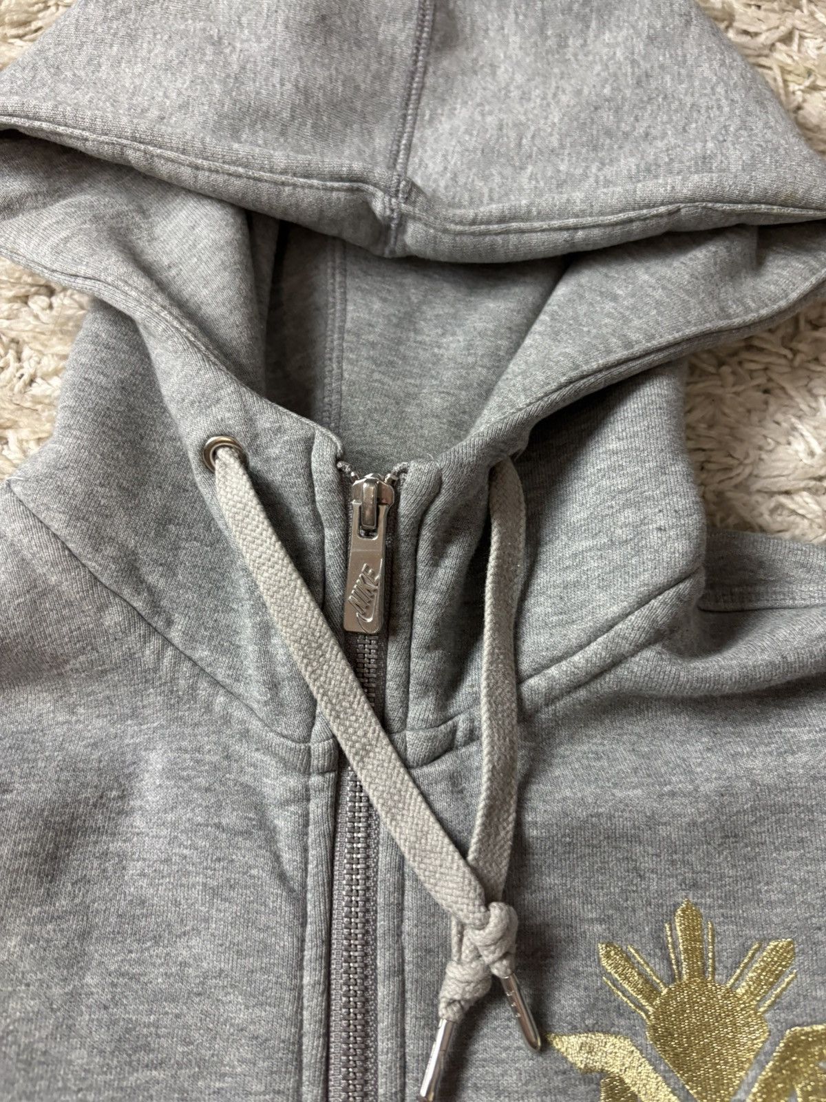 Nike × Vintage Vintage Streetwear Zip Hoodie Nike Boxi Logo Size US S / EU 44-46 / 1 - 4 Thumbnail