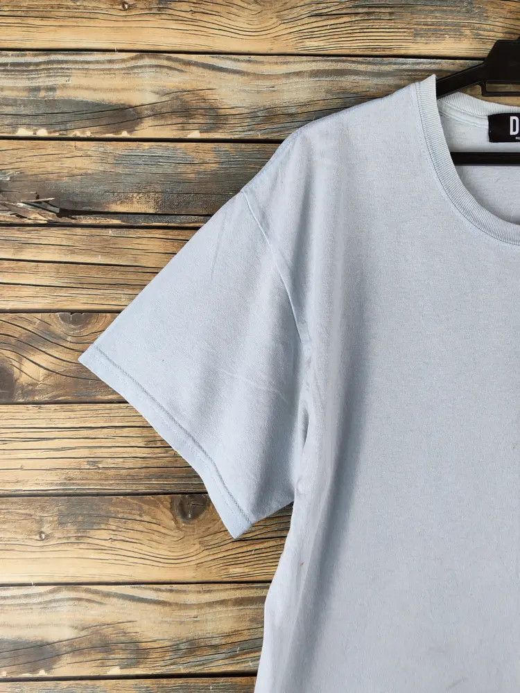 Japanese Brand DLSM "Not Social network service" Light Blue T-shirts #S2875 Size US L / EU 52-54 / 3 - 11 Thumbnail