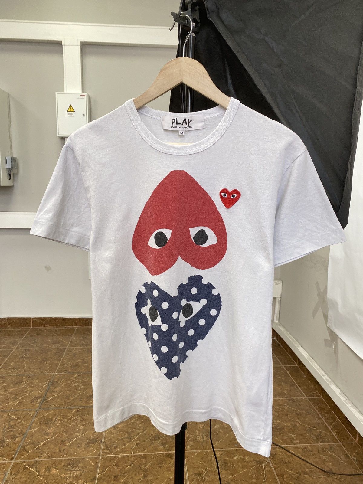 ❤️ Come des Garçons Big Heart T-Shirt Rare Retro Hype Y2K