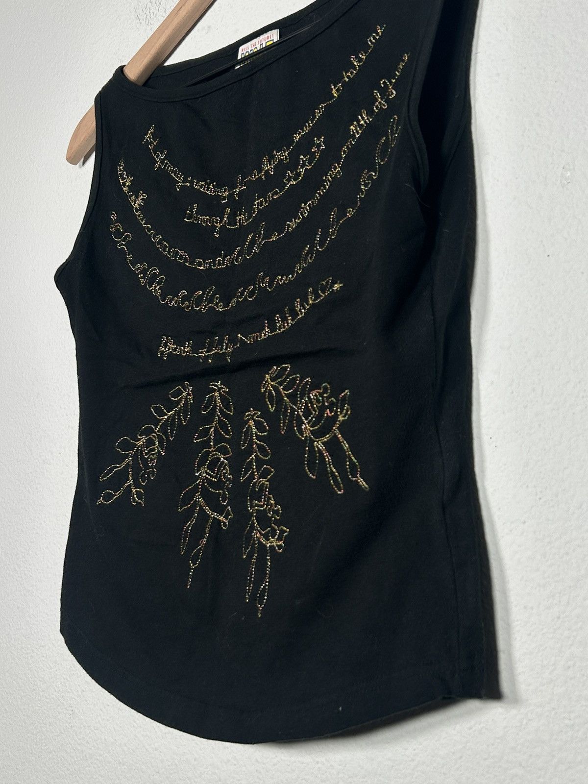 W&LT Poem Metallic Embroidered Tank Top Size US S / EU 44-46 / 1 - 2 Thumbnail