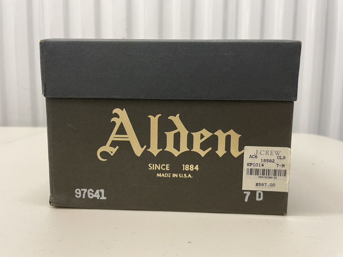 Alden × J.Crew Long Wingtip Bluchers Tobacco Leather Size US 7 / EU 40 - 10 Thumbnail