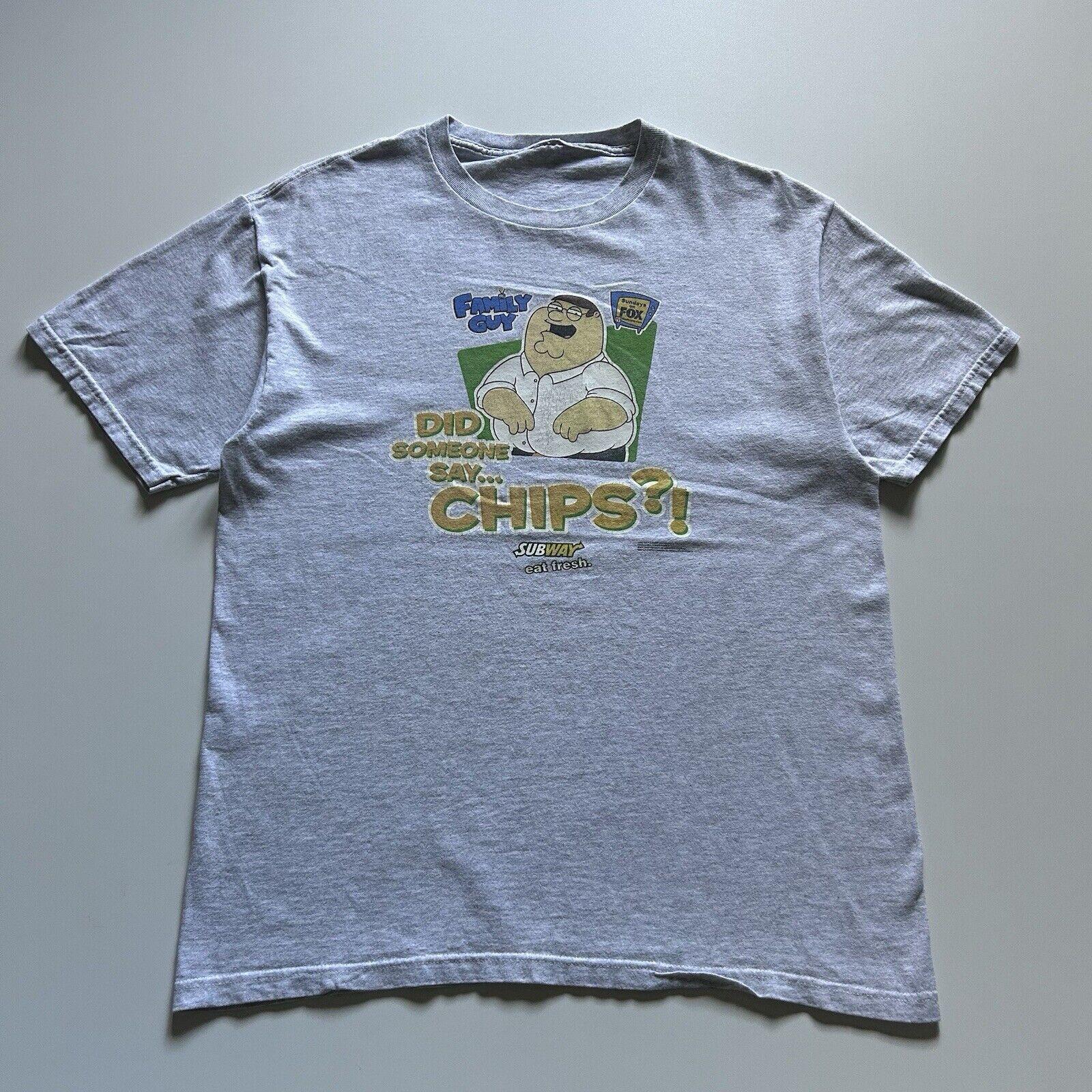 Vintage Vintage Y2K Family Guy Cartoon Subway T Shirt Large Rare Size US L / EU 52-54 / 3 - 1 Thumbnail