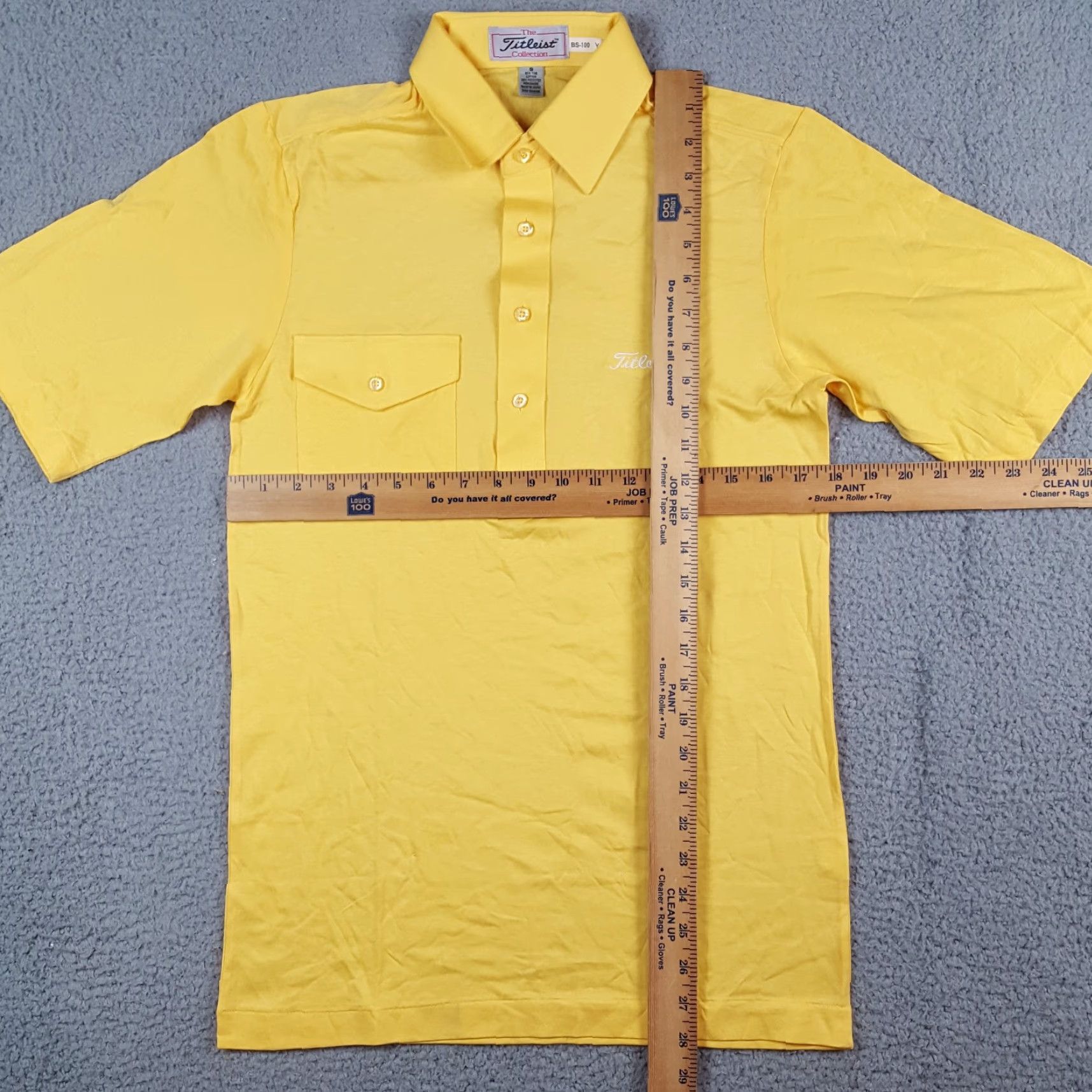 Titleist VINTAGE Titleist Golf Preppy Yellow Pocket Polo Size S Athletic Collared Shirt Pullover Size US S / EU 44-46 / 1 - 7 Thumbnail