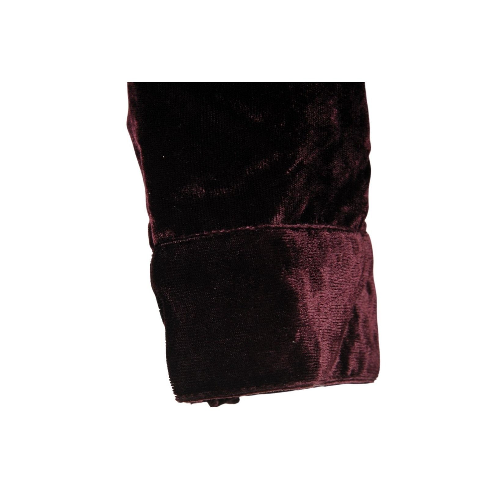 Enfants Riches Deprimes Zip Up Card Jacket Burgundy Velvet - 02692 Size US L / EU 52-54 / 3 - 3 Thumbnail