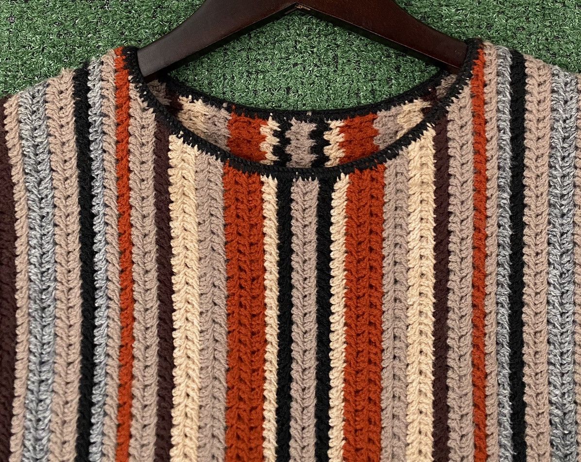 Vintage Vintage 70’s Handmade Crotchet Patterned Long Sweater Vest Size S / US 4 / IT 40 - 3 Thumbnail